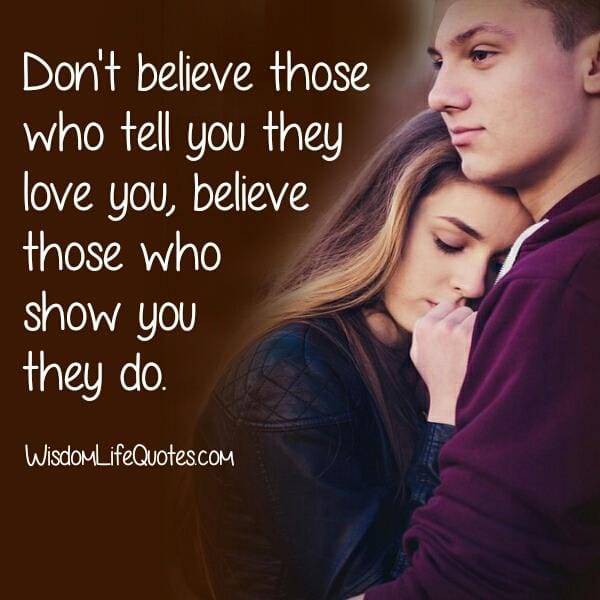 People who show that they really love you