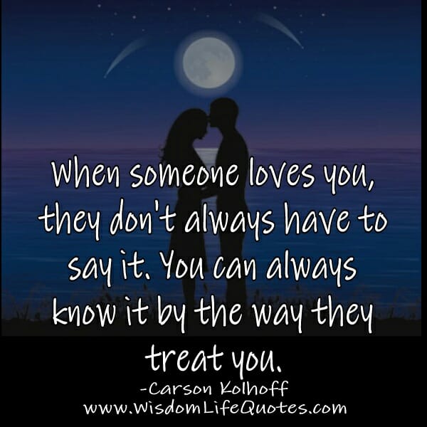 When someone Loves you