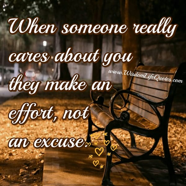 When someone really cares
