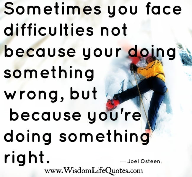 When you do something right