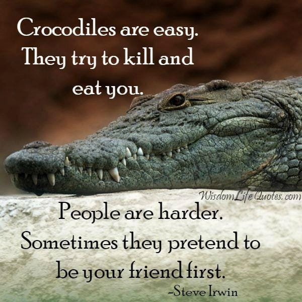 Sometimes people pretend to be your friend first