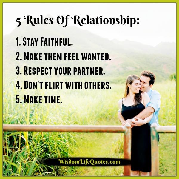 5 Rules of Relationship
