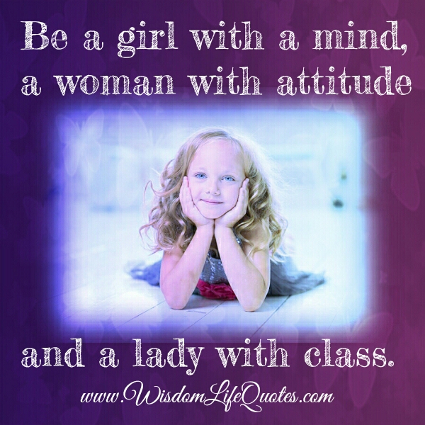 A woman with attitude