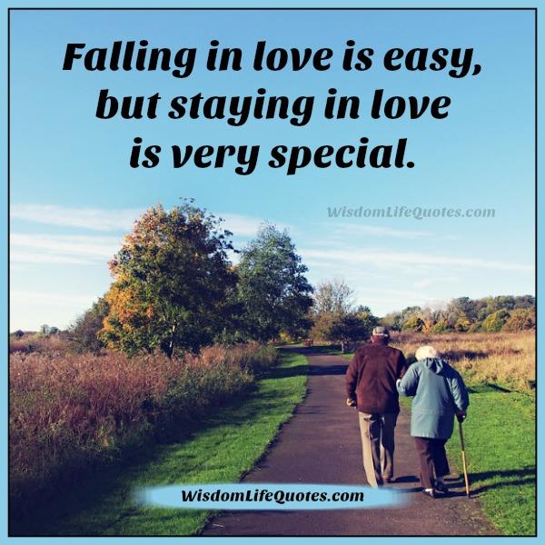 Falling in love is easy