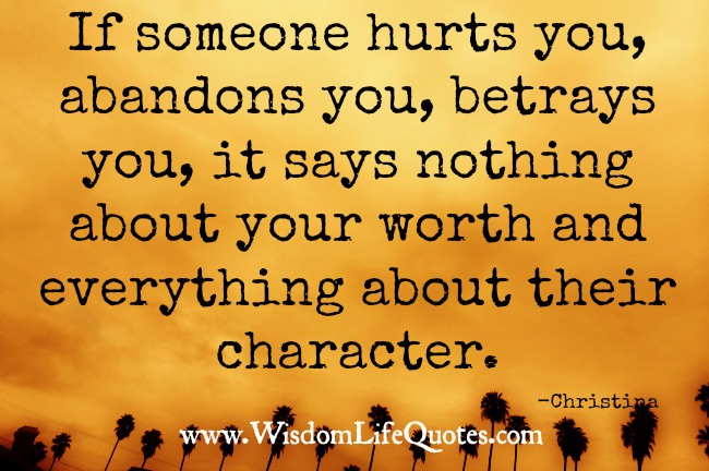 If someone Hurts you