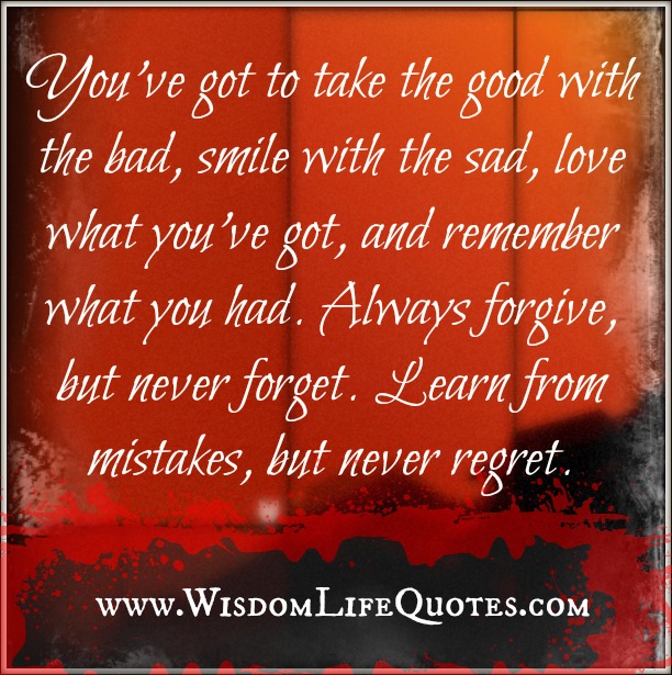 Learn from Mistakes, but never Regret