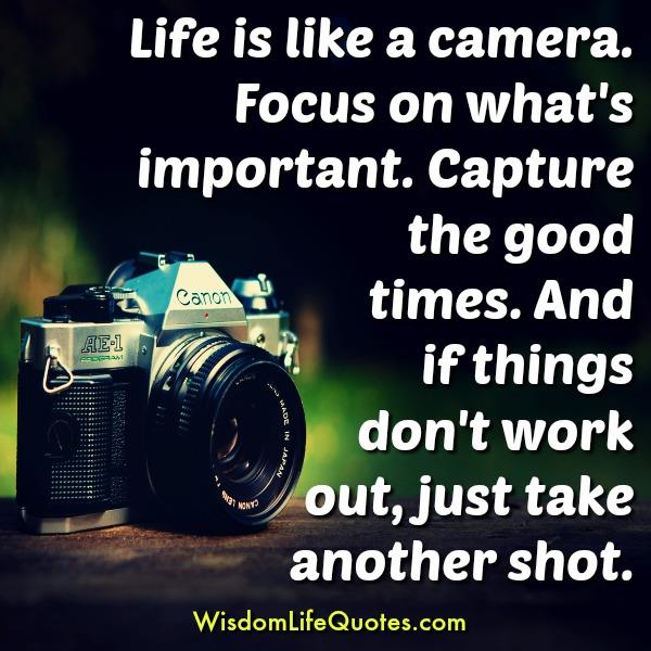 Life is like a camera