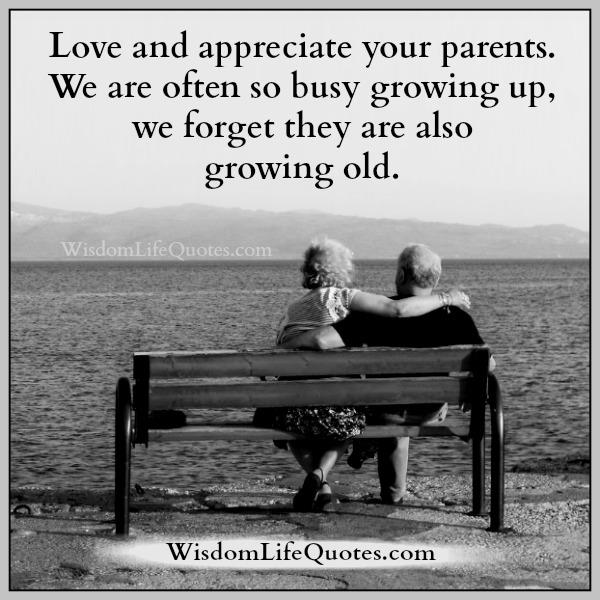 Love & appreciate your parents