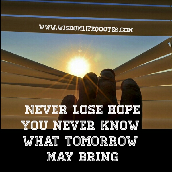 Never lose Hope