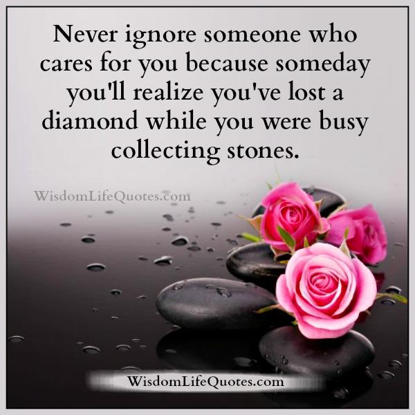 Never lose precious diamonds like people in life