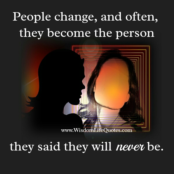 People change