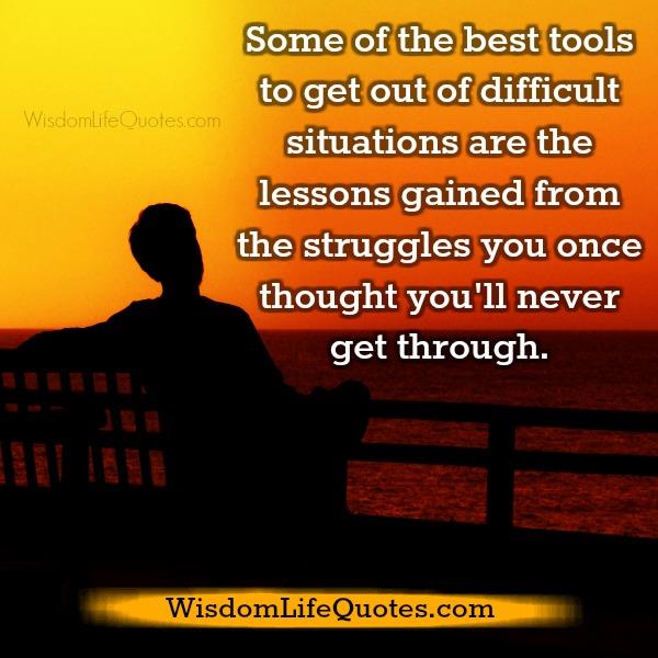 The best tools to get out of difficult situations