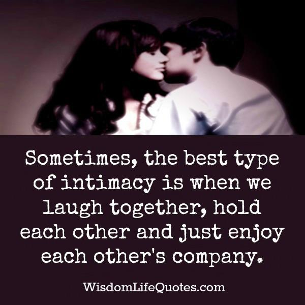 The best type of intimacy