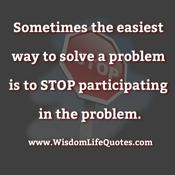 The easiest way to solve a problem in your Life