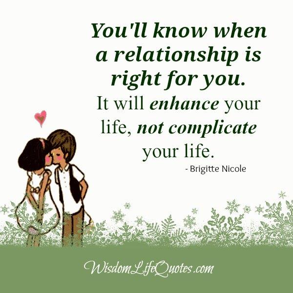When a relationship is right for you?